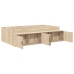 Cama con almacenamiento  Roble Sonoma 100x200 cm