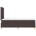 Estructura de Cama con Colchón Marrón oscuro Tela 120 x 200 cm
