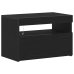 Mueble de TV  con luces LED Negro Roble 60x35x40 cm de madera
