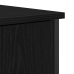 Aparador  Roble Negro 70x30x80 cm Madera Ingenierizada y Acero