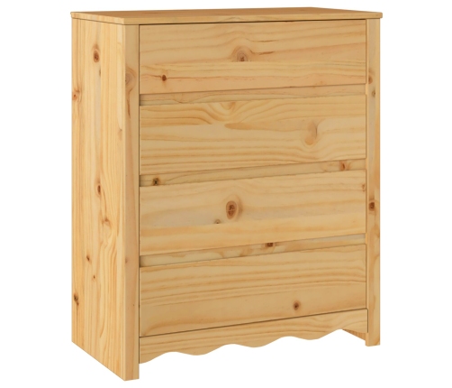 Cajonera  ""DRAMMEN"" 76,5x40x91 cm Madera Sólida de Pino