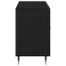 Aparador Negro de Roble 100x36x60 cm de Madera Elaborada