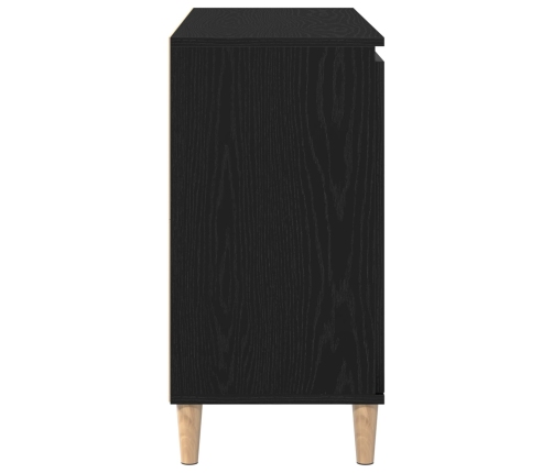 Aparador Negro de Roble  101x35x60 cm en Madera Ingenierizada
