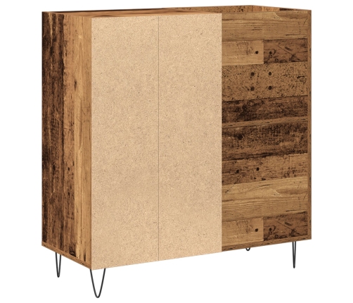 Gabinete de medios  Roble artesanal 84.5x38x90 cm Madera aglomerada