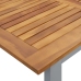 Conjunto de Comedor de Jardín  5 Piezas Tono Gris y Madera