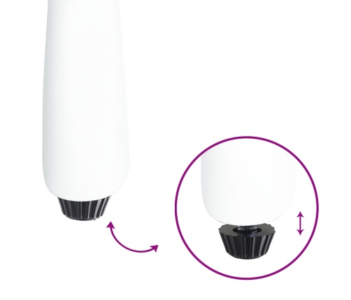 Set de 3 Blanco Aluminio Fundido Grande Durable