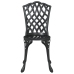 Set de Bistro de Jardín de 3 Piezas  en Negro de Aluminio Fundido