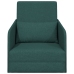 Sofá Cama de Suelo  2-en-1 Verde Oscuro 65x80x83 cm Tela