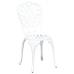 Conjunto de Bistro de Jardín de 3 Piezas  de Aluminio Fundido Blanco