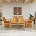 Conjunto de Comedor para Jardín de 9 Piezas  en Madera Sólida de Acacia