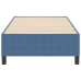 Cama Box Spring  Azul Individual de Tela de Pana
