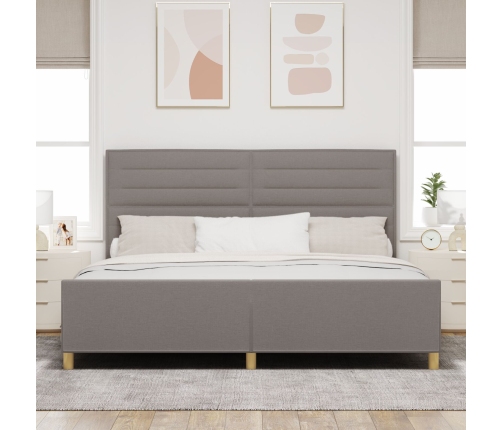 Cama  Taupe 200x200 cm de Tela