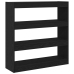 Mueble para libros / Separador de ambientes Roble negro 100x30x103cm Madera resistente