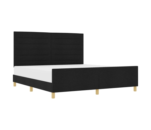 Cama  Negra 180x200 cm de Tela