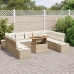 Conjunto de Sofá de Jardín  Conjunto de 10 Beige, Marrón Claro