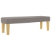 Estructura de Cama  con Colchón Juego de 2 Taupe Tela 120 x 200 cm