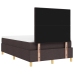 Cama con Box Spring y Colchón  Marrón Oscuro 120x200 cm Tela