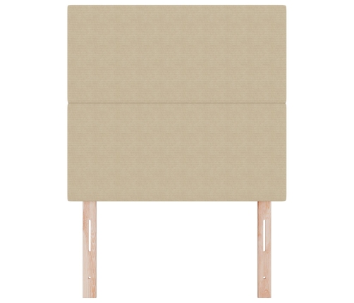 Cabecero  Diseño Simple Verde Claro Gris 100 cm Algodón Pana