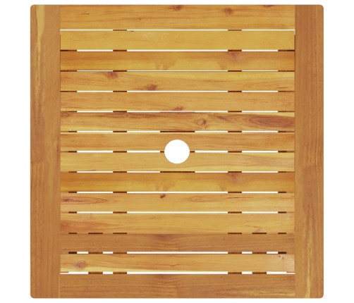 Conjunto de Bistro Plegable de 3 Piezas de Madera Sólida de Acacia de