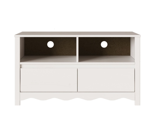 mueble para TV  ""DRAMMEN"" Blanco 99x43x55 cm de Madera Sólida de Pino