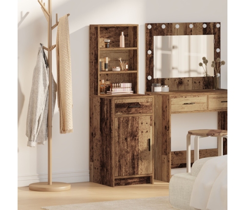 Alto Armario Madera Vieja 40x41x135 cm