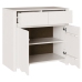 Aparador ""DRAMMEN"" Blanco 79x43x75,5 cm Madera Sólida de Pino