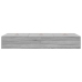 Estructura de Cama de Almacenamiento  Gris Sonoma 90x190 cm