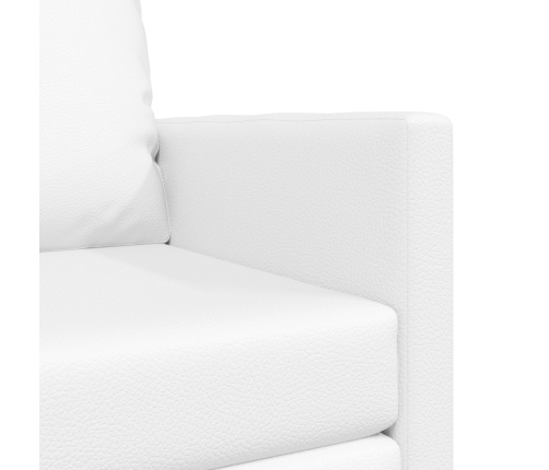 Sofá Cama de Piso  2 en 1 Blanco 74x77x81 cm Cuero Sintético