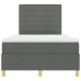 Cama con Somier  Gris Oscuro 120x200 cm Tela