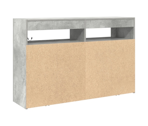 Aparador  Gris Cemento Madera de Ingeniería 116 x 30 x 75 cm