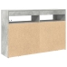 Aparador  Gris Cemento Madera de Ingeniería 116 x 30 x 75 cm