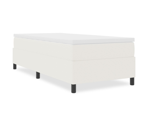 Cama Box Spring  Crema 80x200 cm Tela de pana