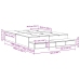 Estructura de Cama con Almacenamiento  Roble Sonoma Madera Elaborada