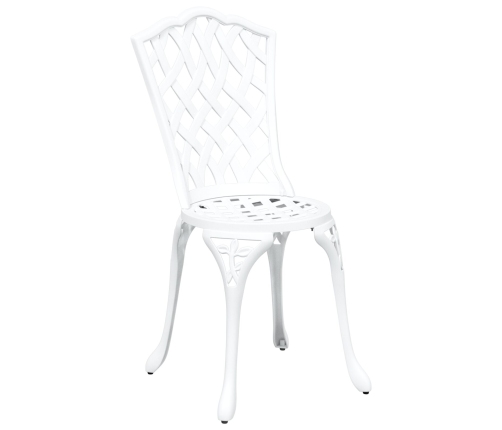 Juego de Bistro de Jardín de 3 Piezas  Color Blanco en Aluminio Fundido