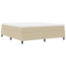Cama con Base Spring  con Colchón Verde Claro Gris Super King Tela de Corduroy