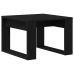 Mesa lateral  Negra Roble 50x50x35 cm Madera