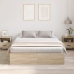 Cama  con Almacenamiento Roble Sonoma Madera elaborada 140 x 200 cm