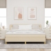 Cama con Box Spring  con Colchón Crema 180x200 cm Tela
