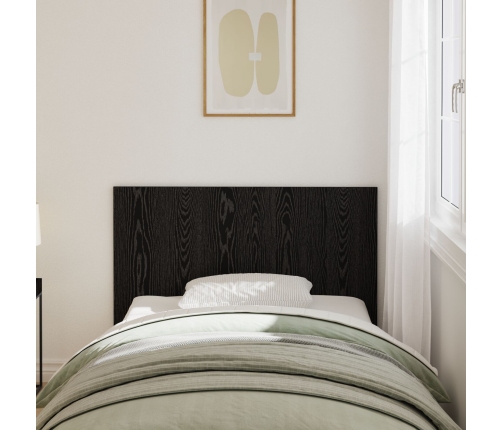 Cabecero de cama  Negro Roble 120x1,5x80 cm Madera de ingeniería