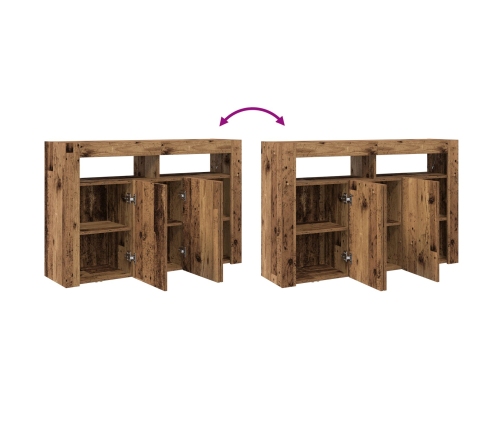 Aparador  Madera Vieja Madera Engineered 116 x 30 x 75 cm Aparador