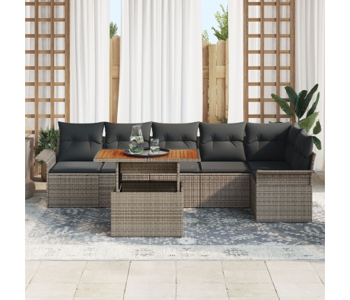 Set de Sofá de Jardín  Conjunto de 7 Gris