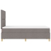 Cama con Box Spring y Colchón Taupe 120x200 cm Tela