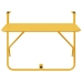 Mesa Colgante para Balcón VidaXL Plegable Mostaza 60x40 cm Acero