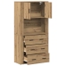 Armario Alto de Roble Artesanal 80x33x150 cm de Madera Elaborada