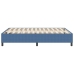 cama con somier  azul 160x200 cm en tela de pana