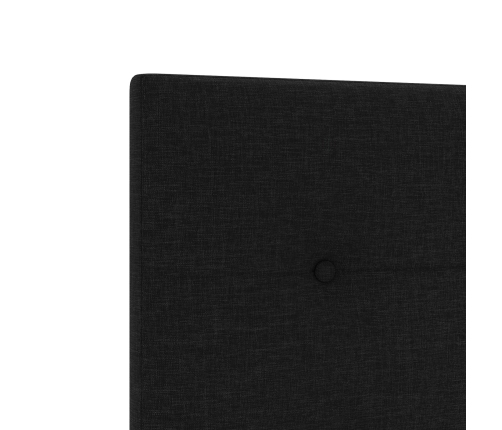 Cabecera LED acolchada negra 90 cm tela