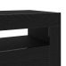Mueble para TV  con luces LED en negro y roble, 75x35x40 cm, de madera