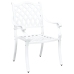 Sillas de Jardín  2 pcs de Aluminio Fundido Blanco