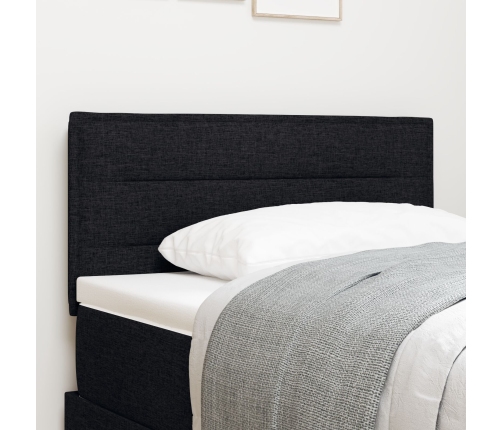 Cabecera LED Diseño de Líneas Negra 80 cm Tela