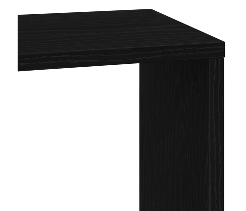 Estantería  de 5 niveles en roble negro 45x23,5x162,5 cm de madera elaborada